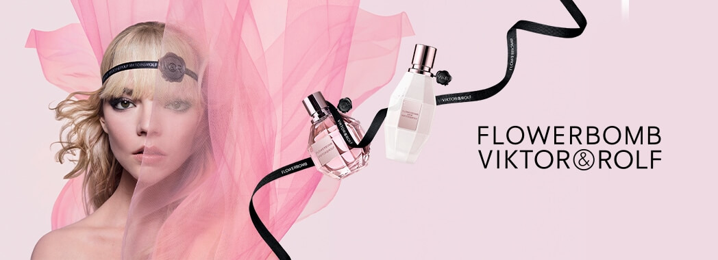 Bannière Espace Marque 1 Parfum Femme Flowerbomb VIKTOR&ROFL sur Parfumerie Burdin